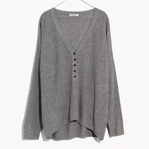 Madewell Women’s NWT Asherton Waffle Henley
Sweater Size L.